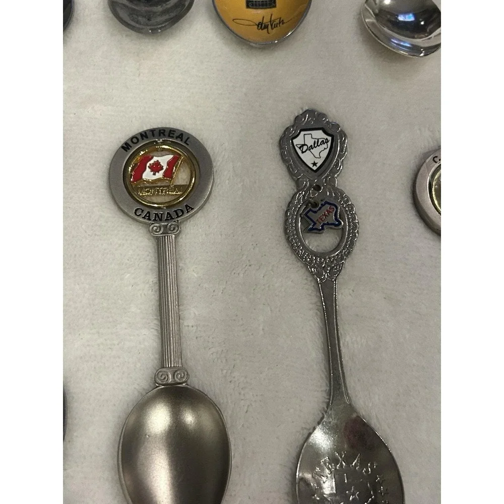 Lot of 45 Collectors Spoons. All Different‎ No Duplicates. Some Vintage
